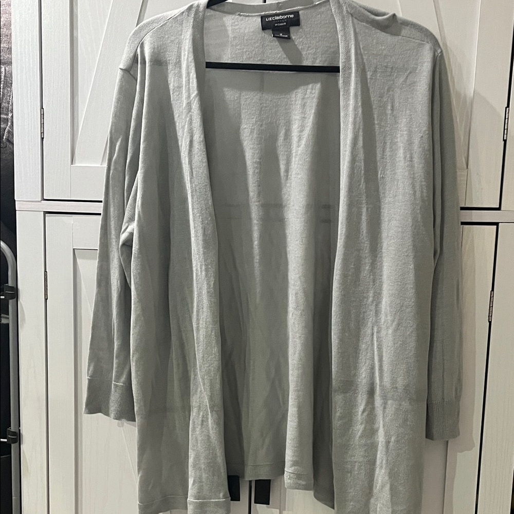Liz Claiborne Gray Women's Cardigan
